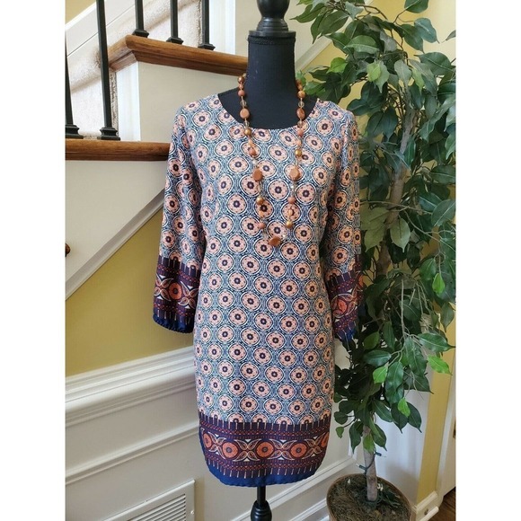 BeBop XL Mini Shift Dress Geometric Print Pullover - Picture 10 of 16